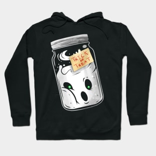 Trick Or Treat Spirit Ghost In Jar Halloween Hoodie